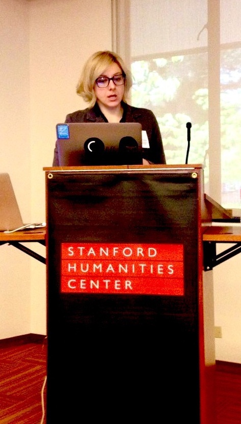 Mar Hicks speaking at Stanford in 2016.