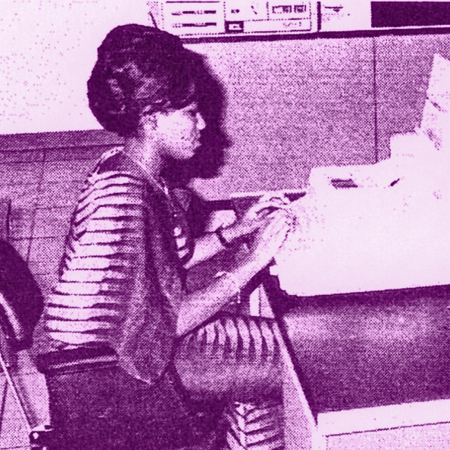 Woman Computer Operator in Ghana in the 1960s.